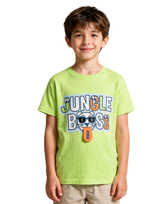 KIABI Boys Jungle Boss T-Shirt