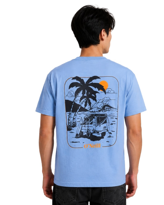 O'NEILL Men Tropical Surf Graphic On Back T-Shirt