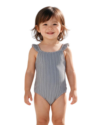 KIABI Baby Girls Stripped Swim Suit