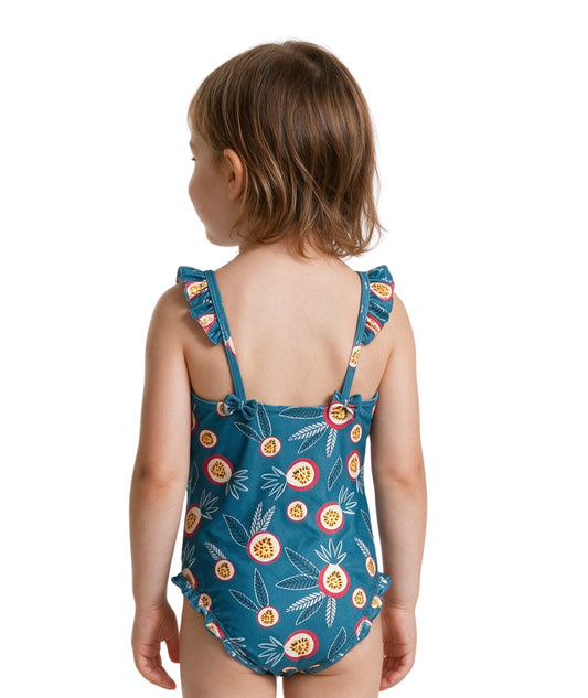 KIABI Baby Girls Tropical Print Swim Suit