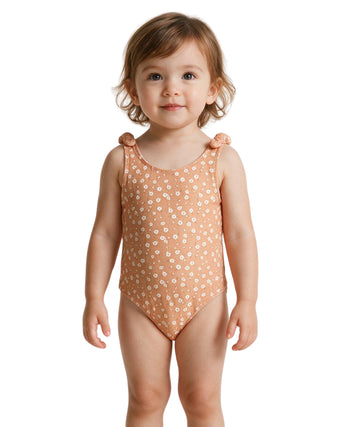 KIABI Baby Girls Flowers Designed Swim Suit
