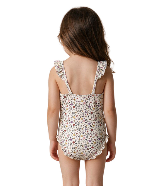 KIABI Kids Girls Floral Designed Swim Suit