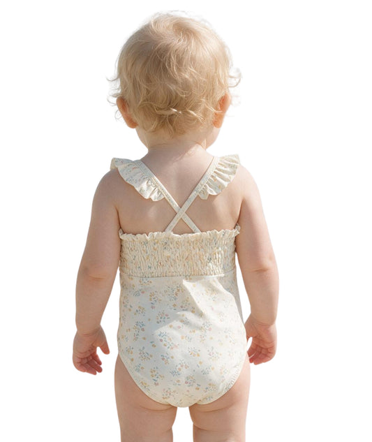 KIABI Baby Girls Floral Print Swim Suit