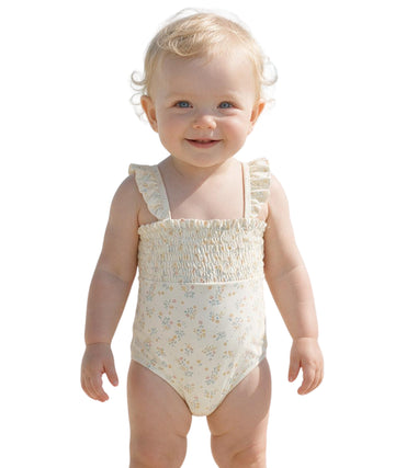 KIABI Baby Girls Floral Print Swim Suit