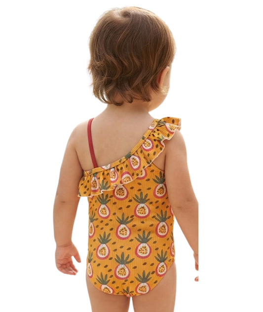 KIABI Baby Girls Fruits Print Swim Suit