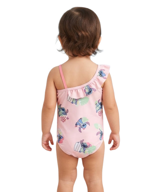 KIABI Baby Girls Stitch Print Swim Suit
