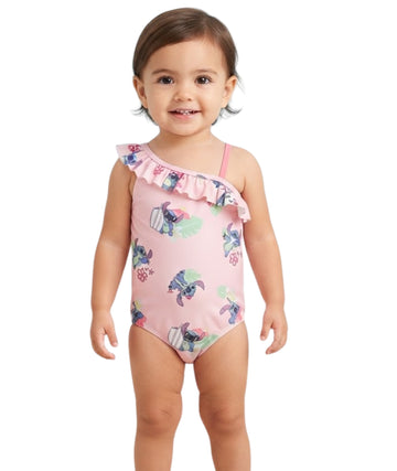 KIABI Baby Girls Stitch Print Swim Suit