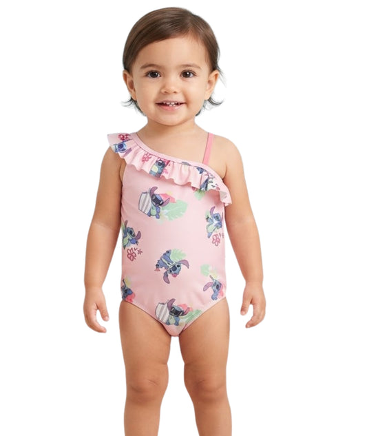 KIABI Baby Girls Stitch Print Swim Suit