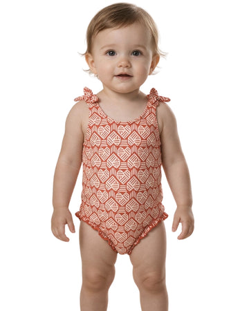 KIABI Girls  Geometric Swim Suit