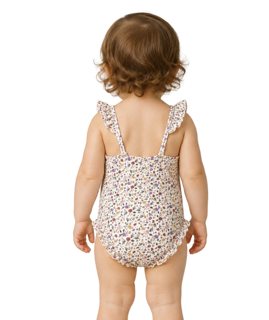 KIABI Baby Girls Floral Designed Swim Suit