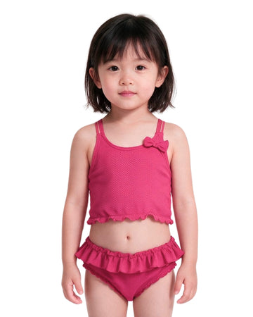 KIABI Baby Girls Soft Textured Swim Set