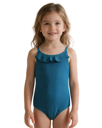 KIABI Girls Soft Ribbed Swimsuit
