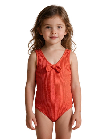 KIABI Girls Ribbed Swim Suit