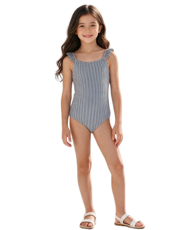 KIABI Girls Strip Comfy Swim Suit