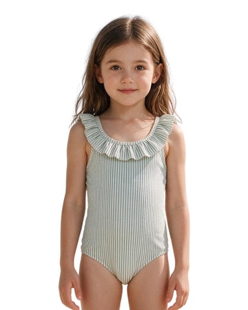 KIABI Girls Strip Swim Suit