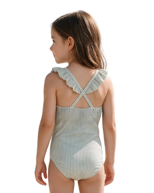 KIABI Girls Strip Swim Suit
