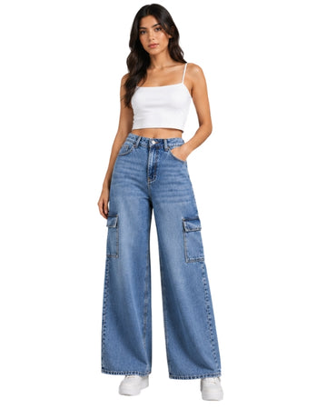 KIABI Women Wide Leg Jeans