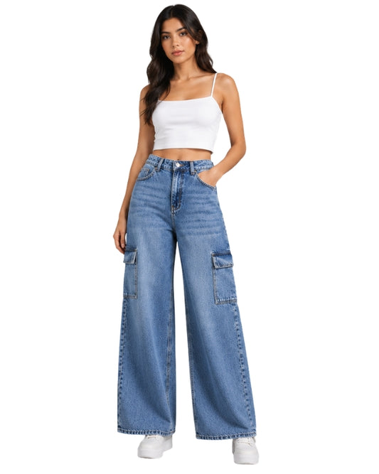 KIABI Women Wide Leg Jeans