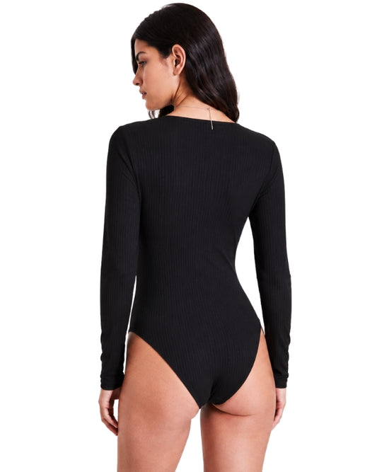 BAR III Women Ribbed Bodycon T-Shirt