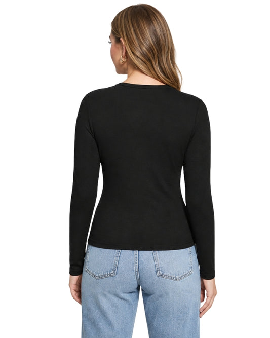 GUESS Women Modern Chest Cutout Detail Top
