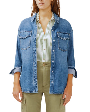 SILVER JEANS Women Denim Shirt