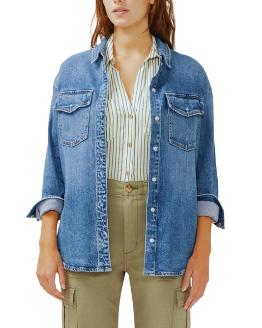 SILVER JEANS Women Denim Shirt