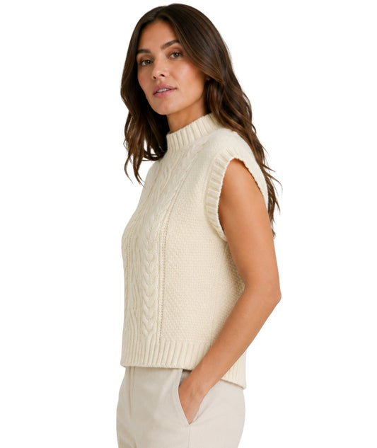 AND NOW THIS Women Wide Ribbed Vest