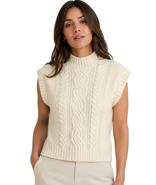 AND NOW THIS Women Wide Ribbed Vest
