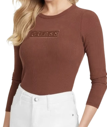 GUESS Women Ribbed Long Sleeve Bodysuit
