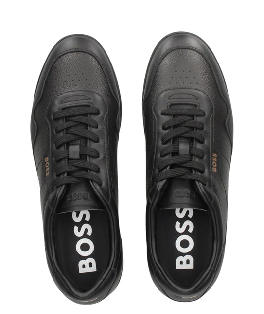 HUGO BOSS Men Faux Leather Trainers Sneakers
