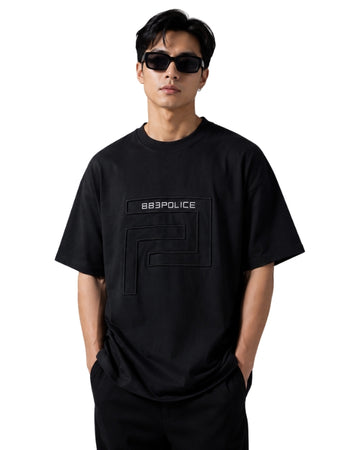 POLICE Men Embossed T-Shirt
