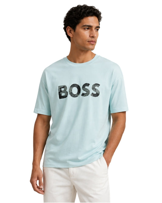 HUGO BOSS Men Camo Logo T-Shirt