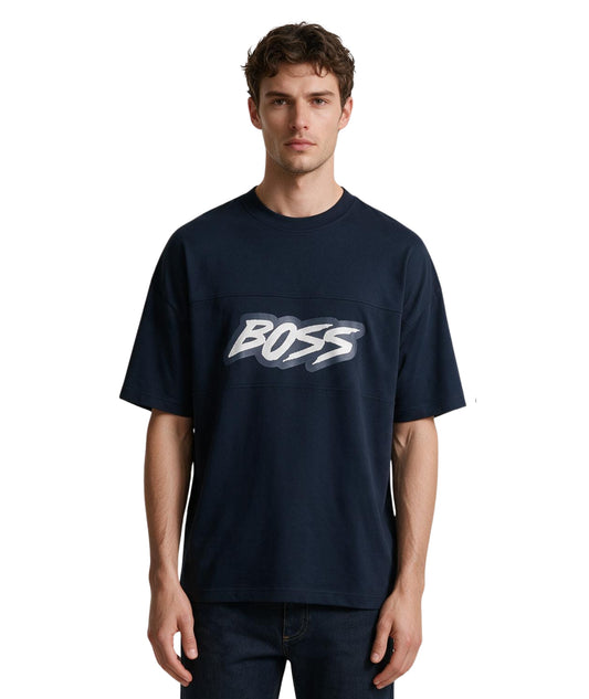 HUGO BOSS Men Logo Sign Short Sleeve T-Shirt