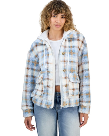 MADDEN GIRL Women Plaid Pattern Jacket