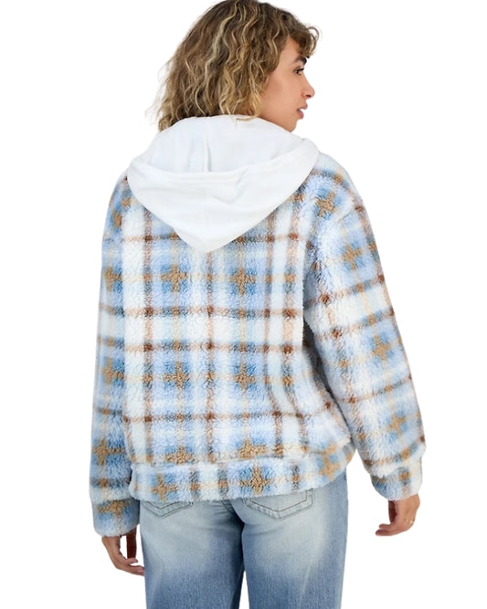 MADDEN GIRL Women Plaid Pattern Jacket