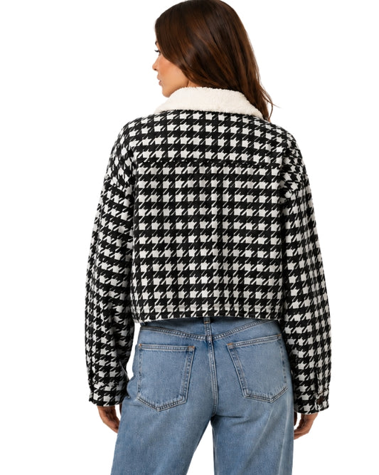 COLUMBIA Women Casual Houndstooth Pattern Jacket