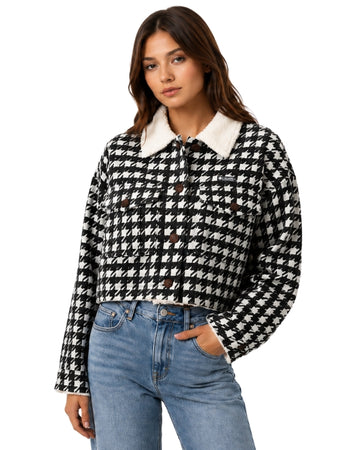 COLUMBIA Women Casual Houndstooth Pattern Jacket
