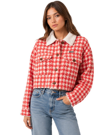 COLUMBIA Women Houndstooth Pattern Jacket