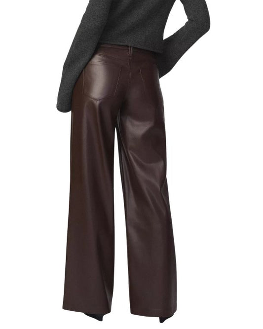 LAMARQUE Women Faux Leather Wide Leg Pant