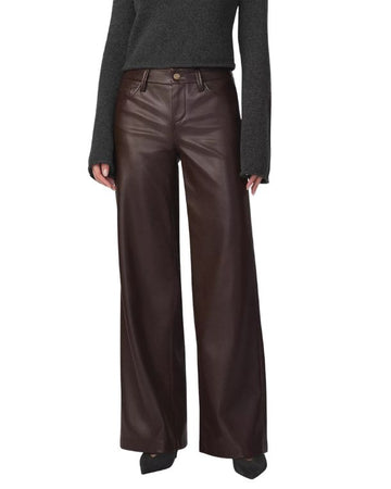 LAMARQUE Women Faux Leather Wide Leg Pant