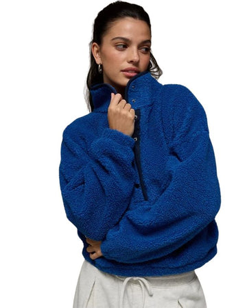 AMERICAN EAGLE Women Sherpa Fleece Sweater