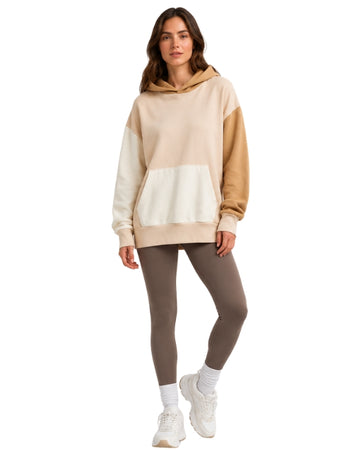 AMERICAN EAGLE WomenAsymmetric Color Block Sleeves Hoodie