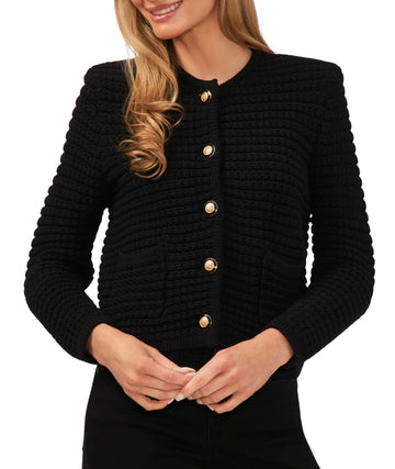 CECE Women Warm Button Closure Jacket