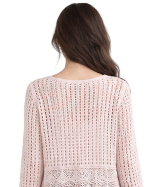 HOOKED UP Women Crochet Cardigan