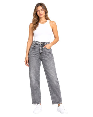 KIABI Women Straight High Waisted Jeans