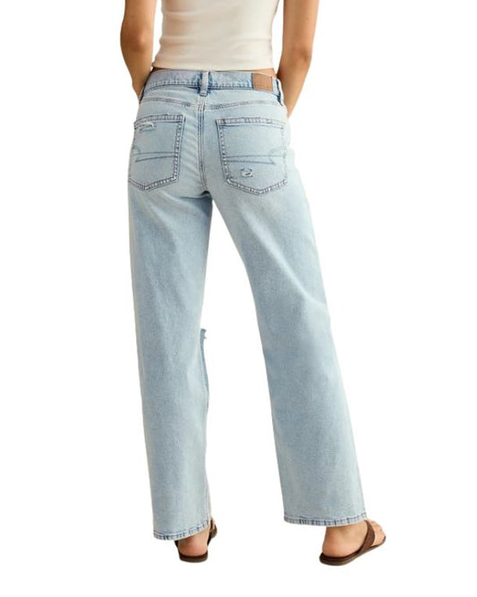 AMERICAN EAGLE Women Stovepipe Distressing Jeans