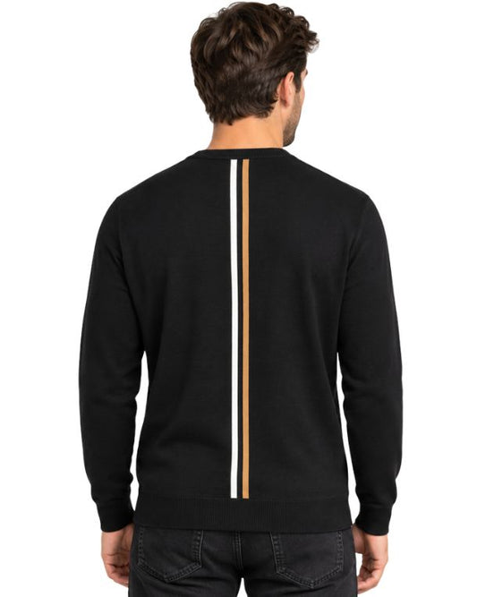 JOHN RICHMOND Men Double Vertical Stripe Detail T-Shirt