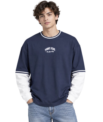 TOMMY JEANS Men Designed Long Sleeve T-Shirt