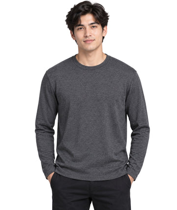 JACK & JONES Men Casual Long Sleeve T-Shirt