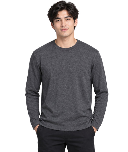 JACK & JONES Men Casual Long Sleeve T-Shirt